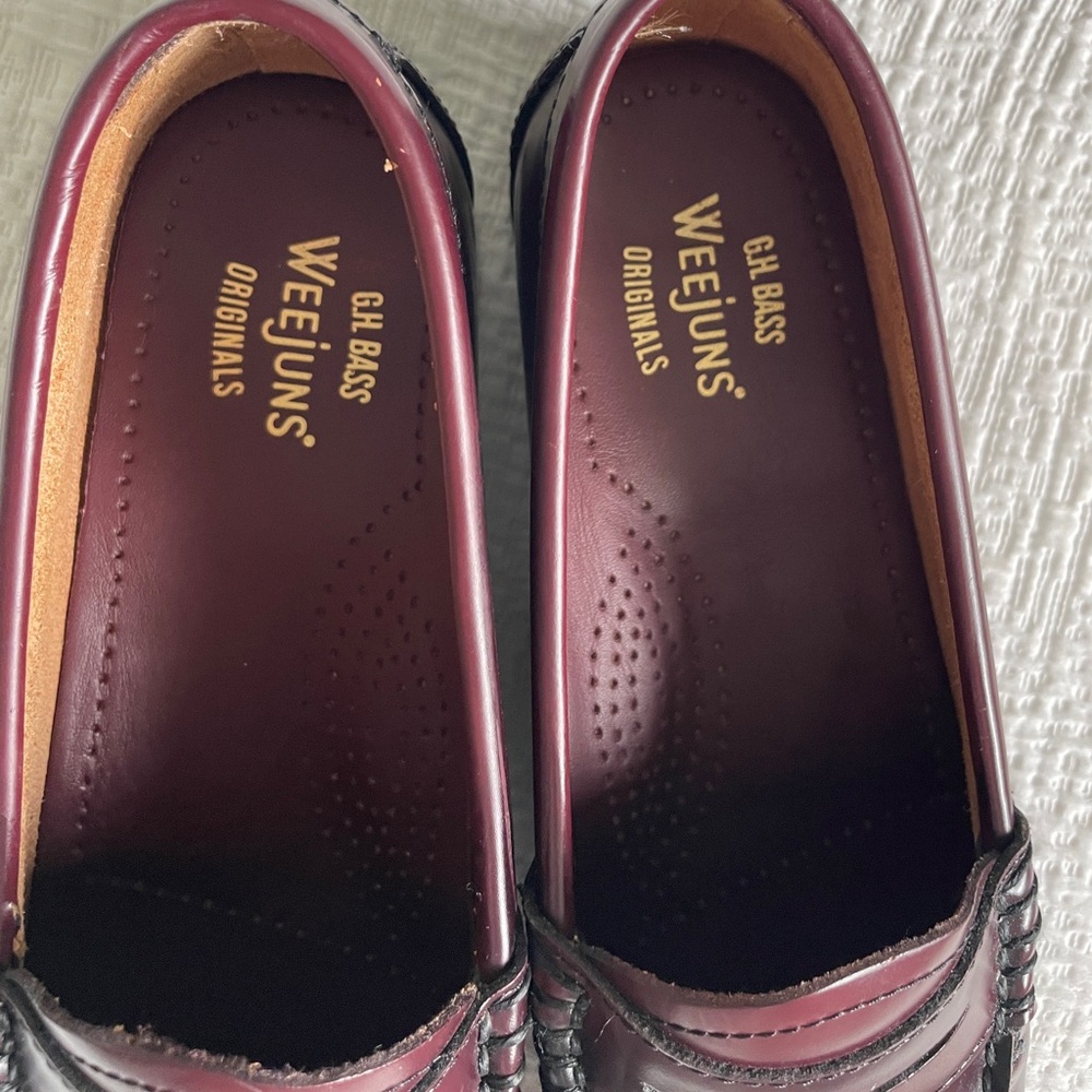 GH Bass Whitney Weejuns Penny Loafers - wine - Picture 13 of 14